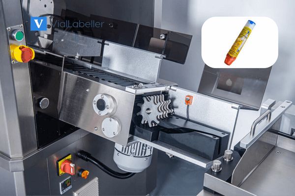 Prefilled syringe auto-injectors labeling machine